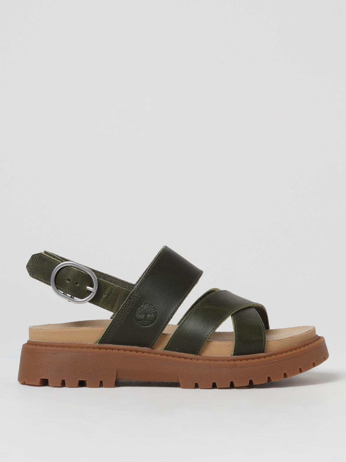 Timberland Flat Sandals TIMBERLAND Woman colour Green