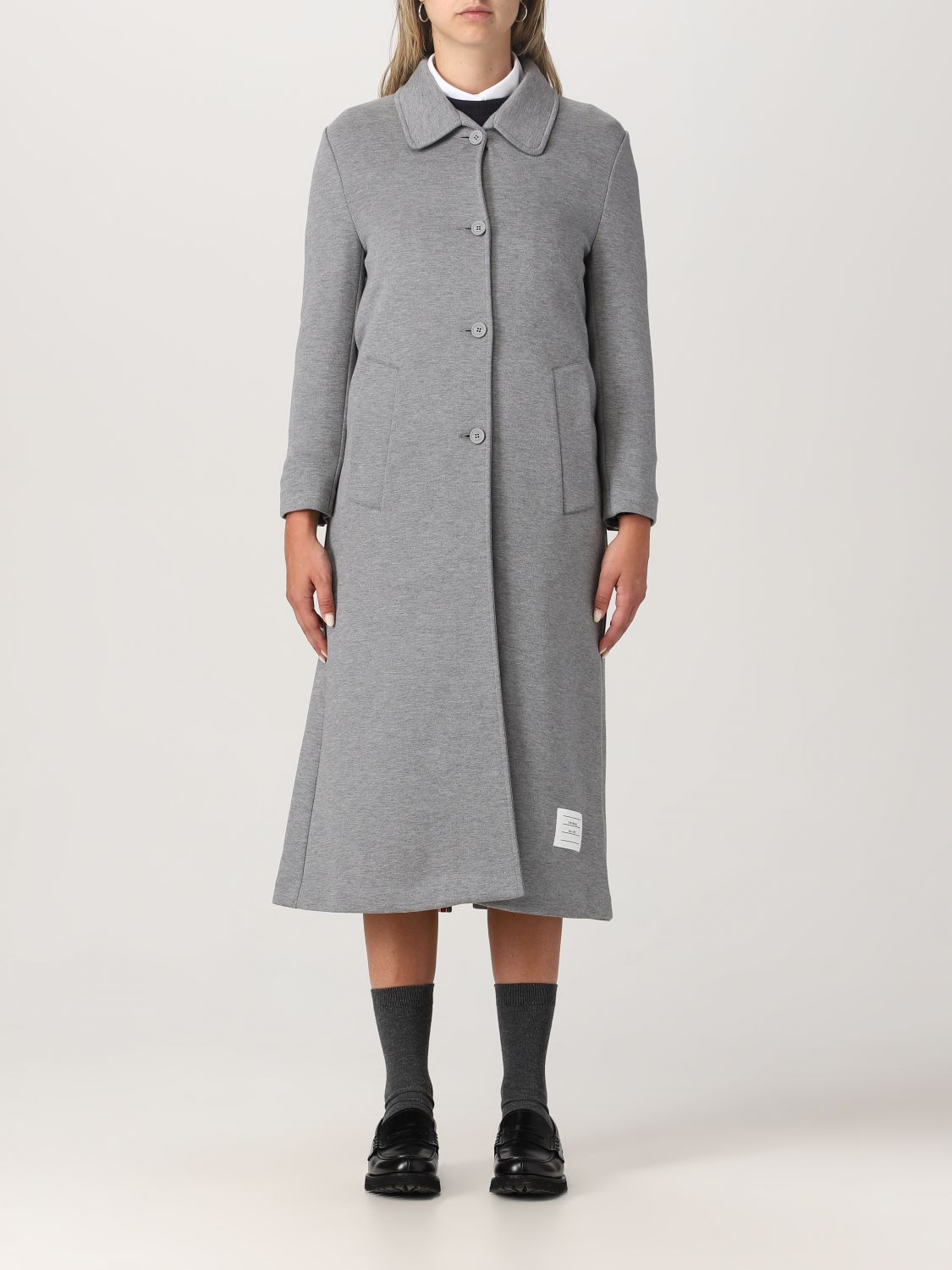 Thom Browne Coat THOM BROWNE Woman colour Grey