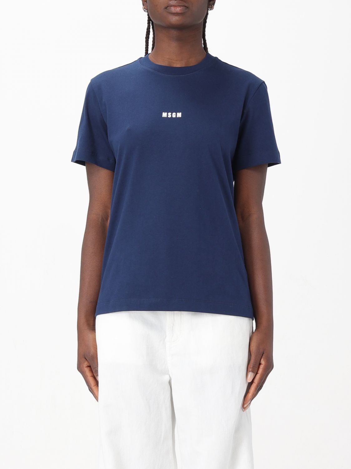 Msgm T-Shirt MSGM Woman colour Blue