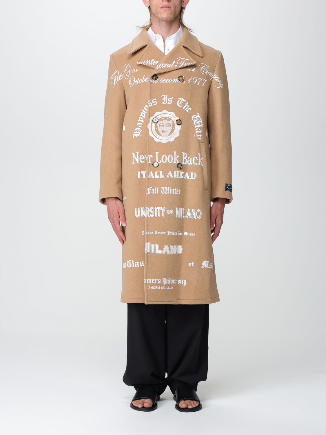 Msgm Coat MSGM Men colour Beige