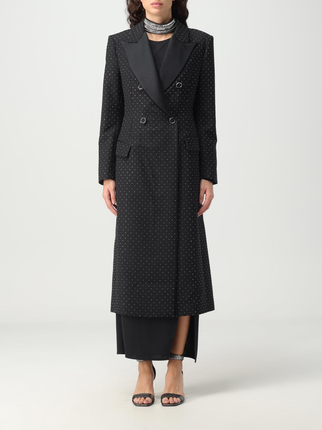 Simona Corsellini Coat SIMONA CORSELLINI Woman colour Black