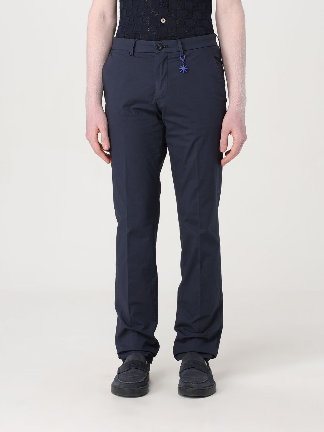 Manuel Ritz Trousers MANUEL RITZ Men colour Blue 2