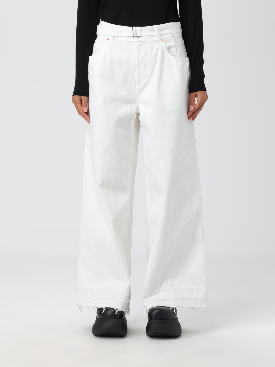 Sacai Trousers SACAI Woman colour White