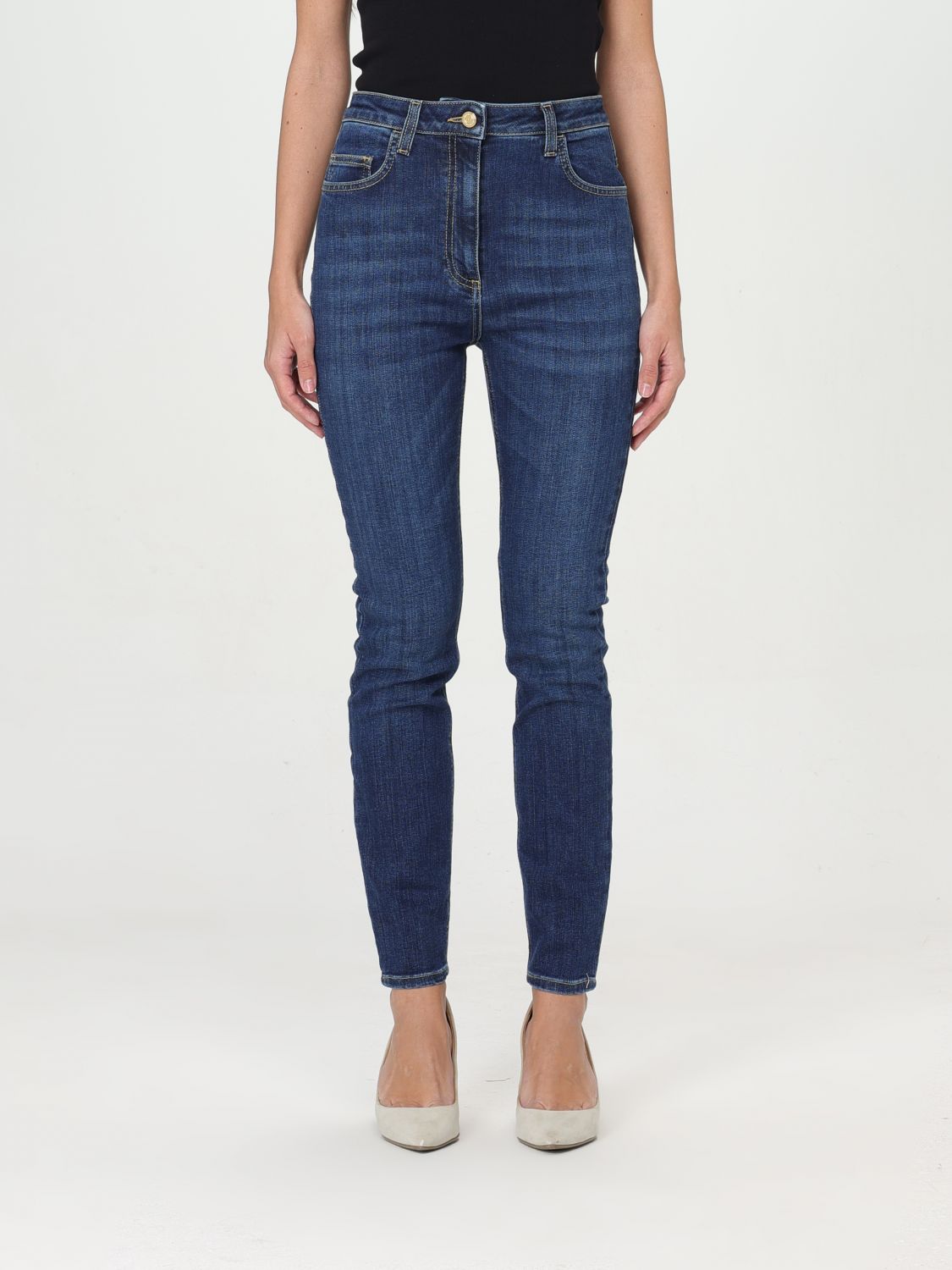 Elisabetta Franchi Jeans ELISABETTA FRANCHI Woman colour Denim