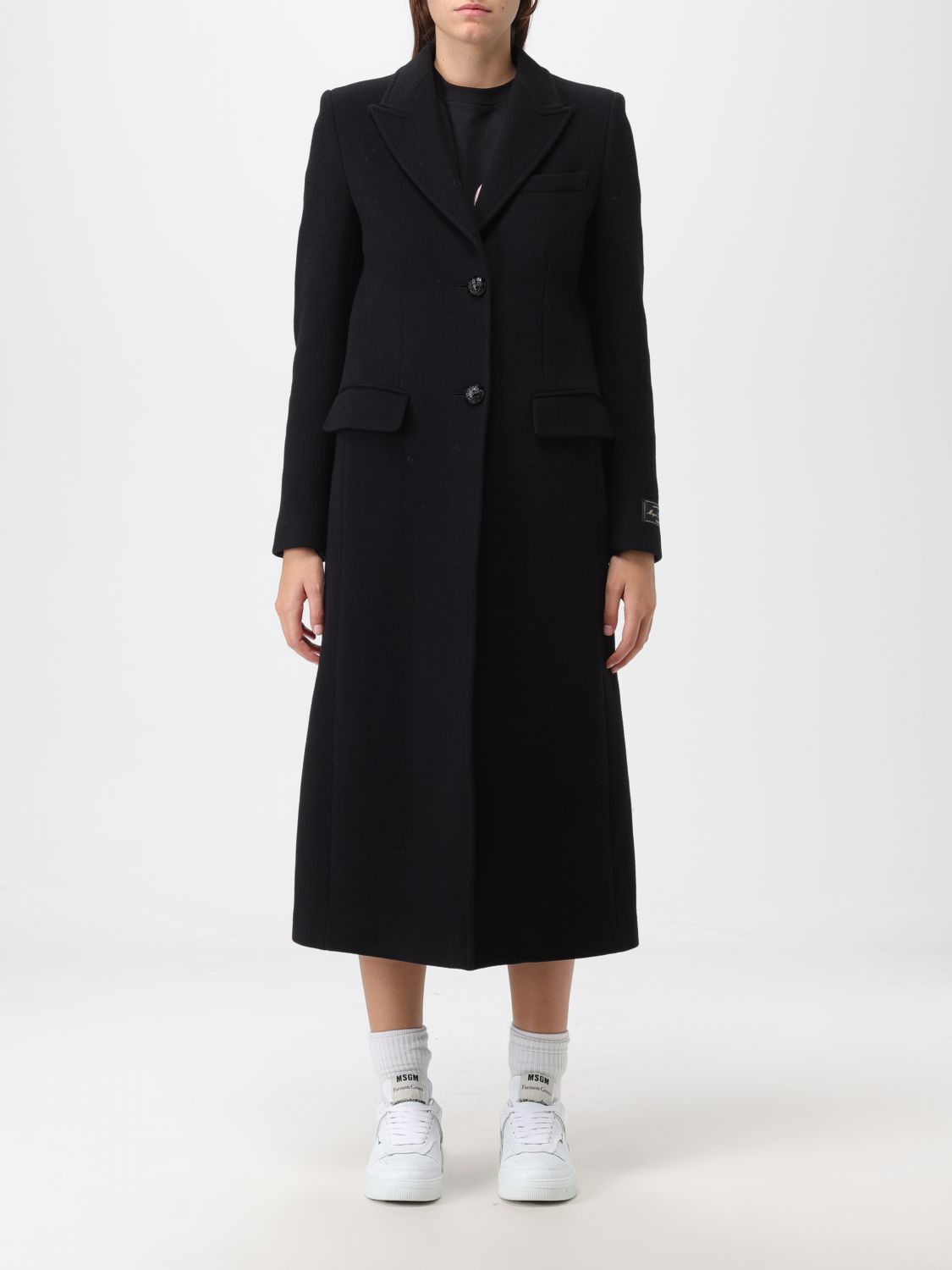 Msgm Coat MSGM Woman colour Black