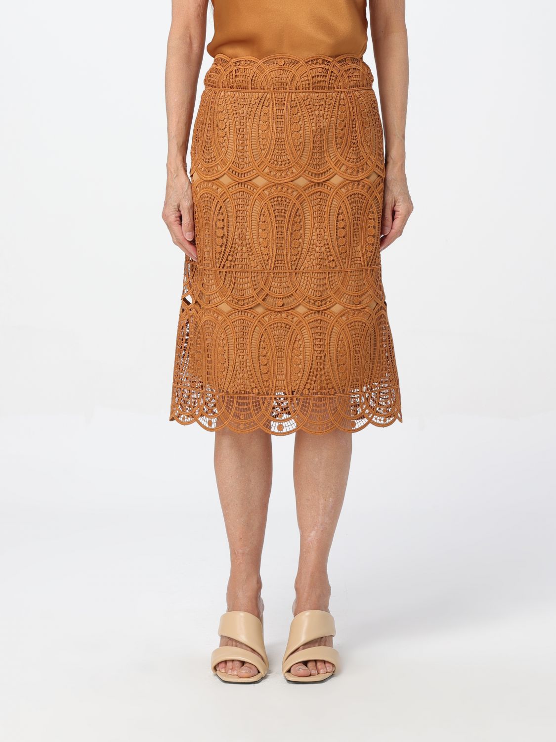 Alberta Ferretti Skirt ALBERTA FERRETTI Woman colour Brown