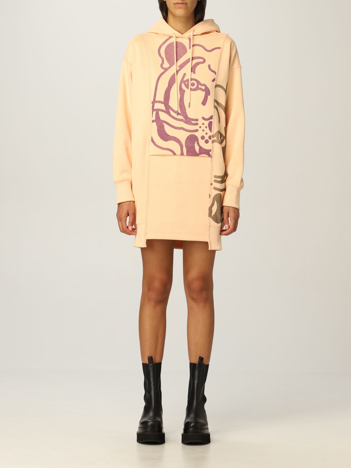 Kenzo Kenzo sweatshirt dress with tiger