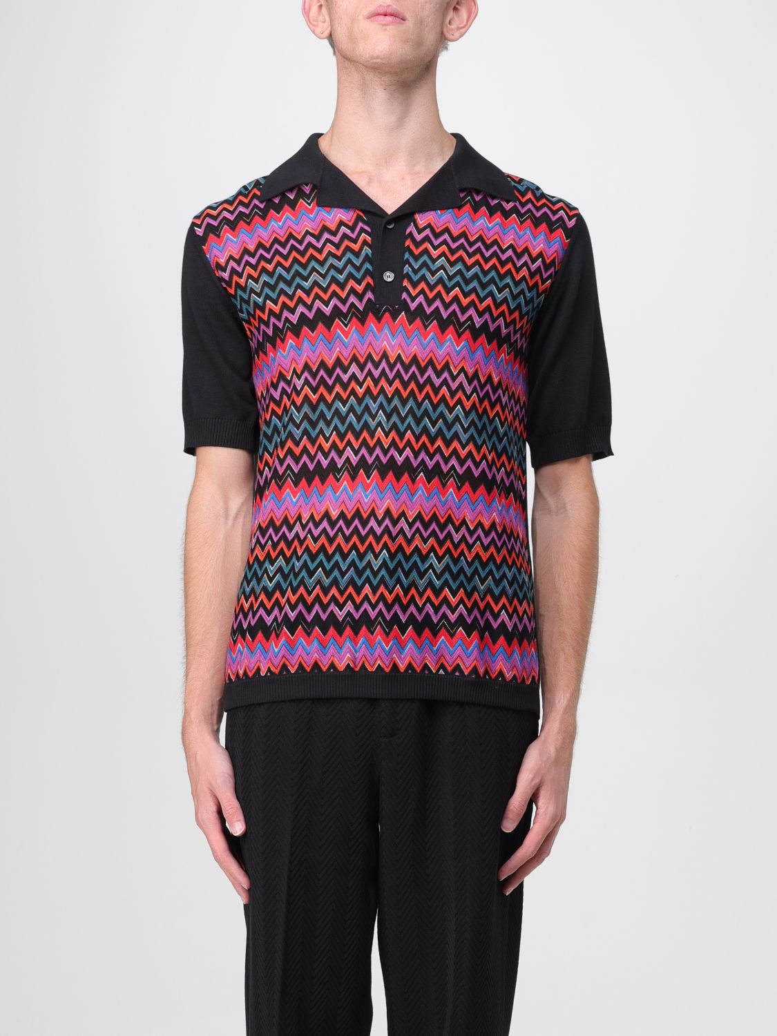 Missoni Polo Shirt MISSONI Men colour Black