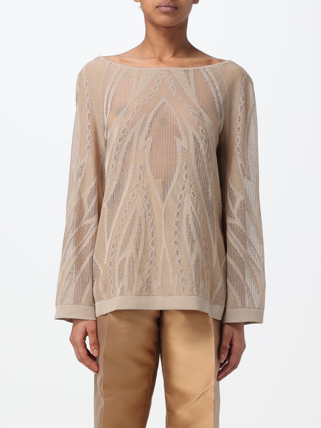 Alberta Ferretti Jumper ALBERTA FERRETTI Woman colour Beige