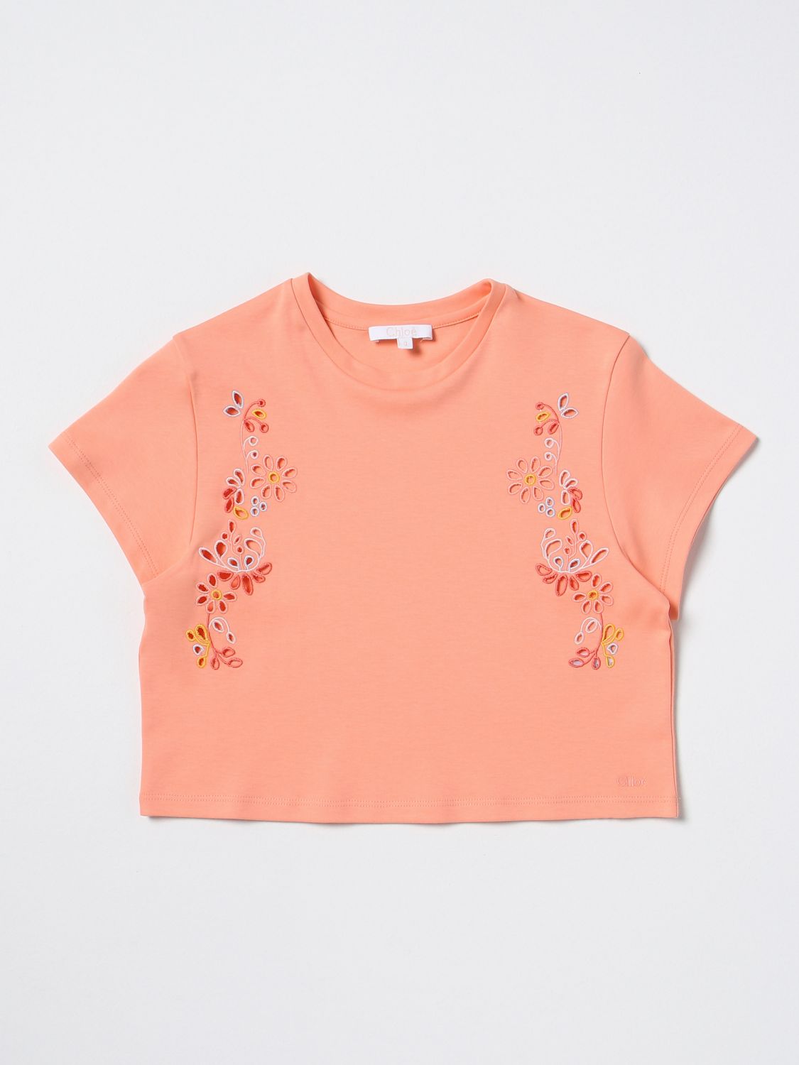 Chloé T-Shirt CHLOÉ Kids colour Orange