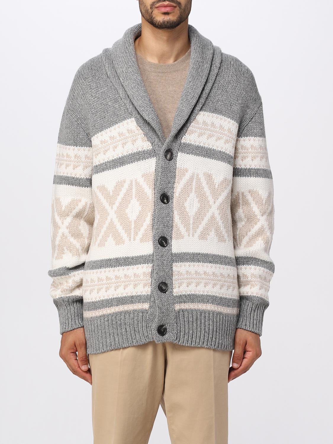 Brunello Cucinelli Cardigan BRUNELLO CUCINELLI Men colour Grey