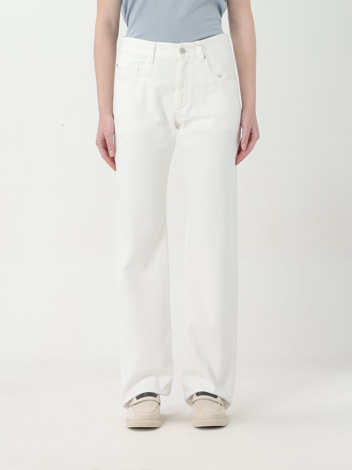 Brunello Cucinelli Jeans BRUNELLO CUCINELLI Woman colour White