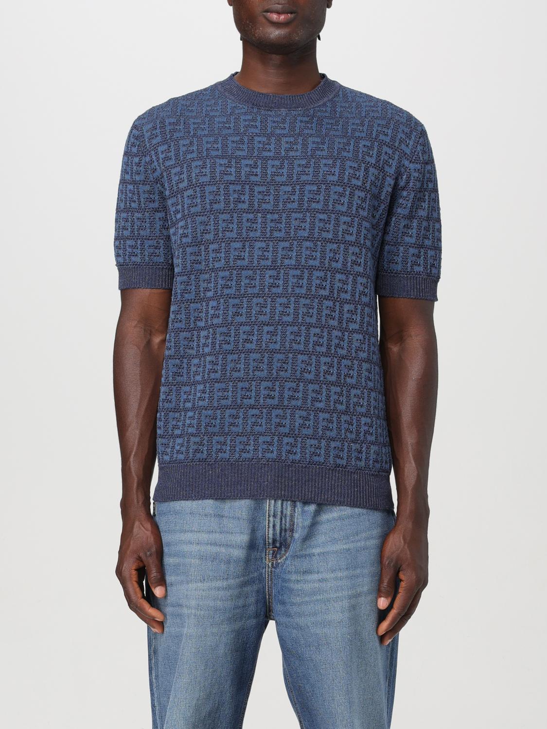 FENDI Sweater FENDI Men color Blue