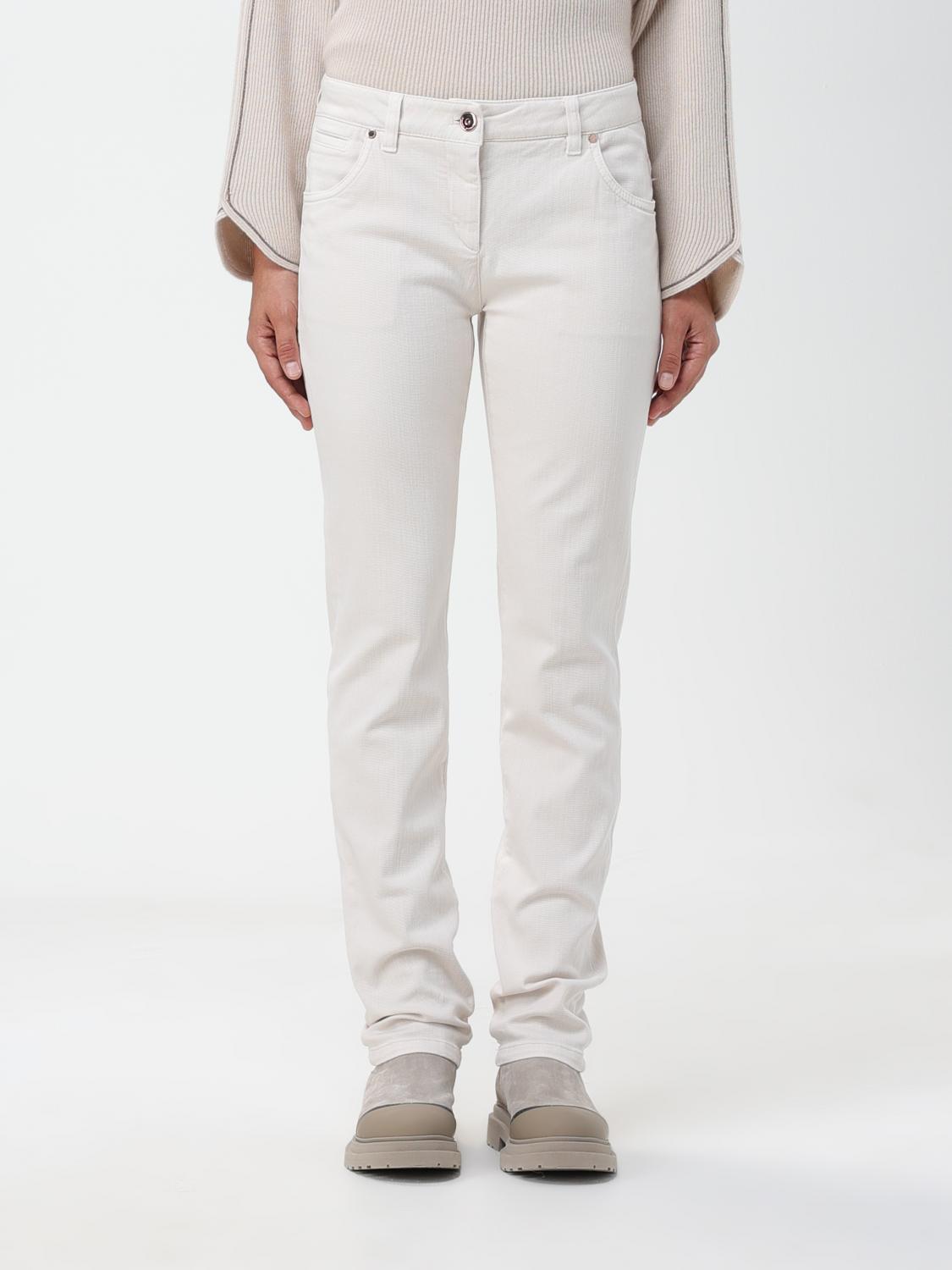 Brunello Cucinelli Trousers BRUNELLO CUCINELLI Woman colour White