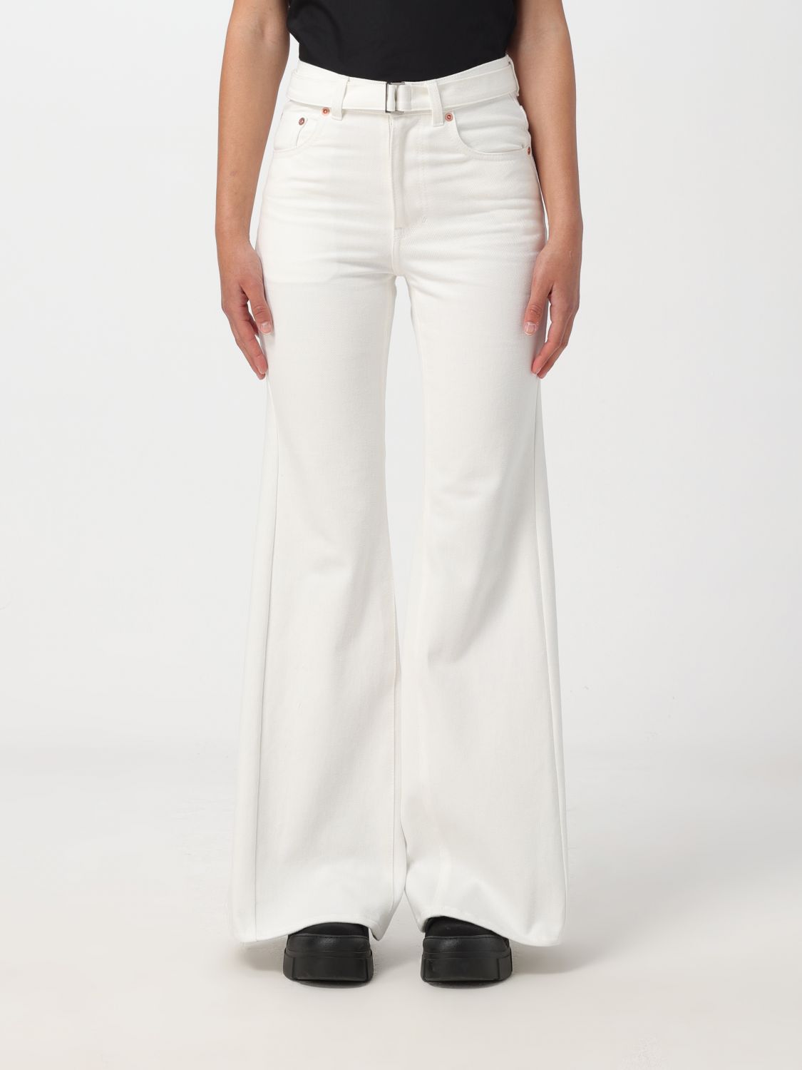 Sacai Trousers SACAI Woman colour Beige