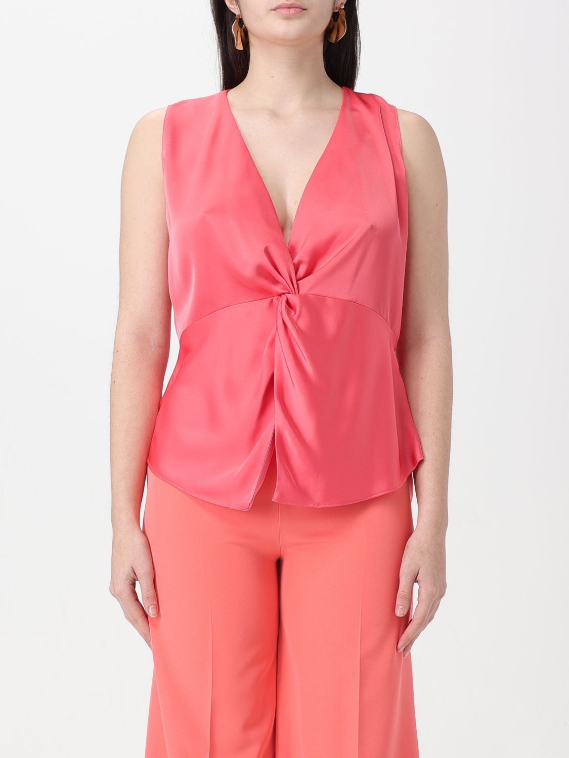 H Couture Top H COUTURE Woman colour Coral