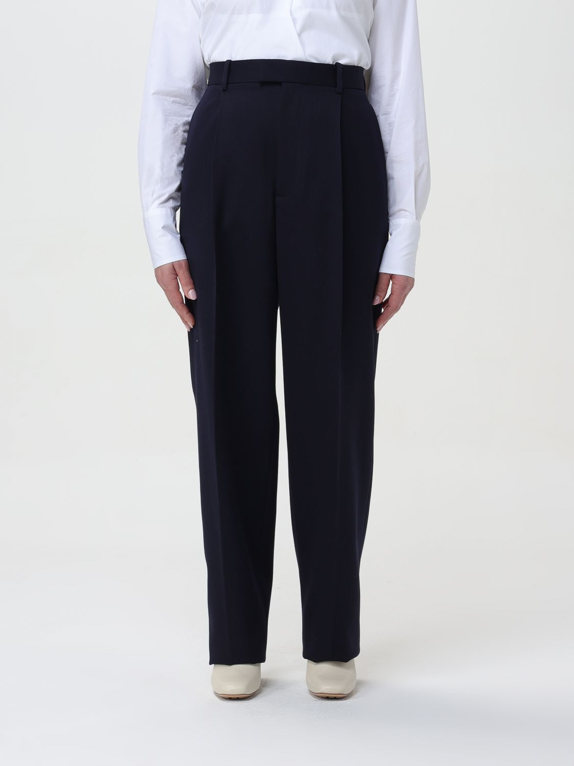 Bottega Veneta Trousers BOTTEGA VENETA Woman colour Blue