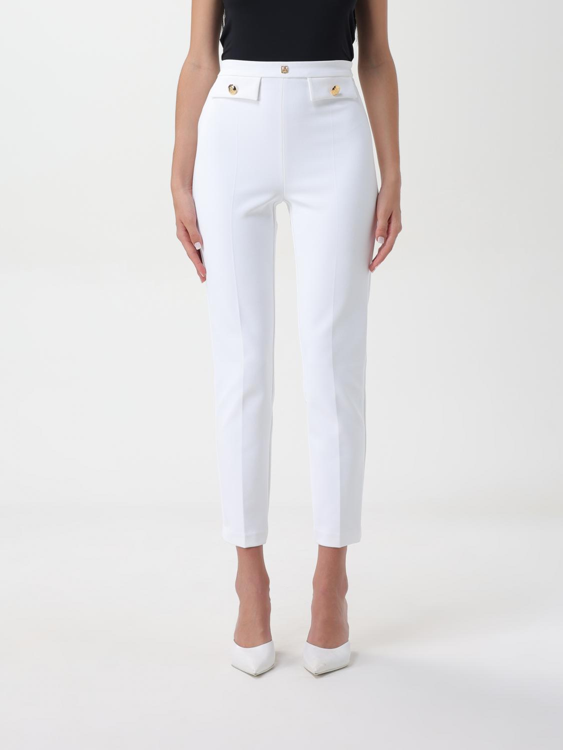 Elisabetta Franchi Pants ELISABETTA FRANCHI Woman color White