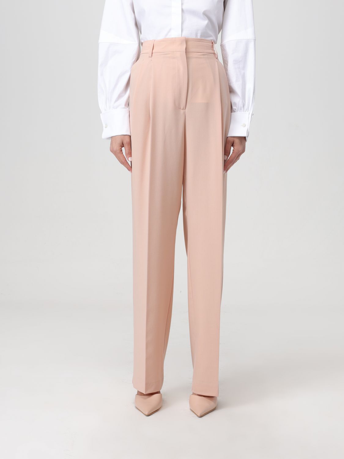 Semicouture Trousers SEMICOUTURE Woman colour Nude