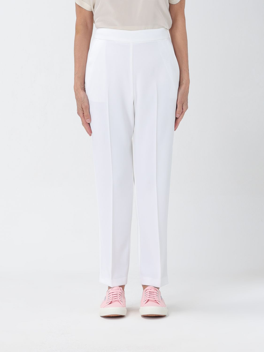 Pinko Trousers PINKO Woman colour White