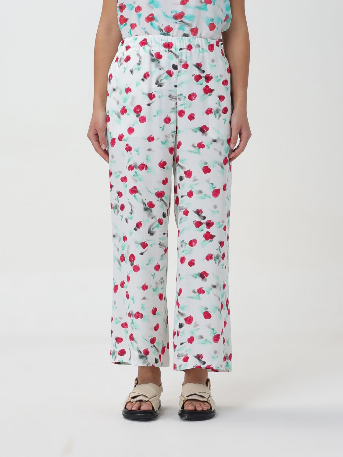 Marni Trousers MARNI Woman colour White