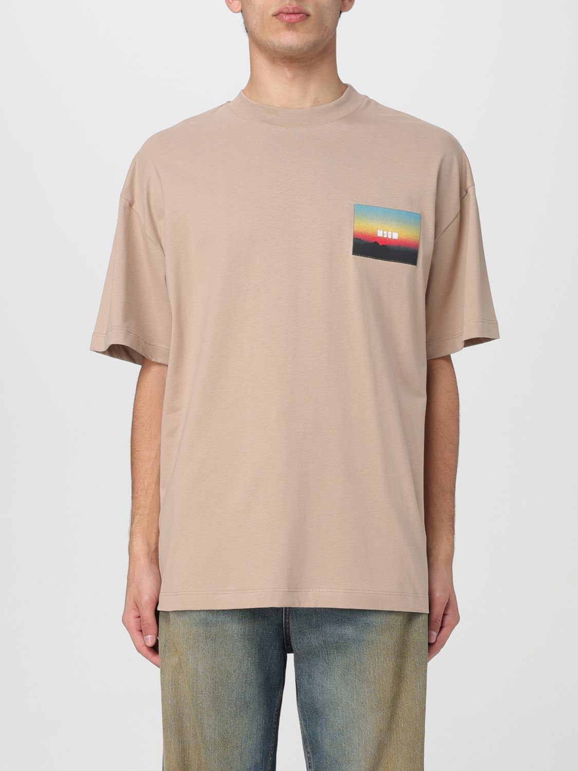 Msgm T-Shirt MSGM Men colour Beige