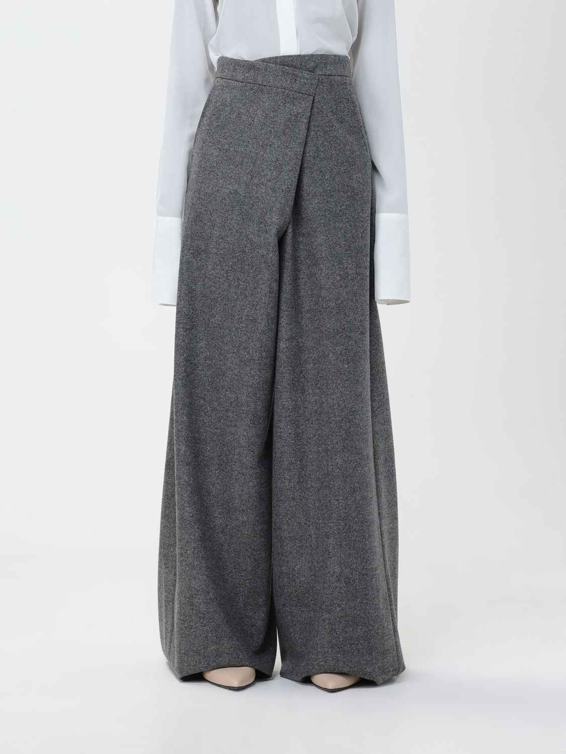 Max Mara Trousers MAX MARA Woman colour Grey