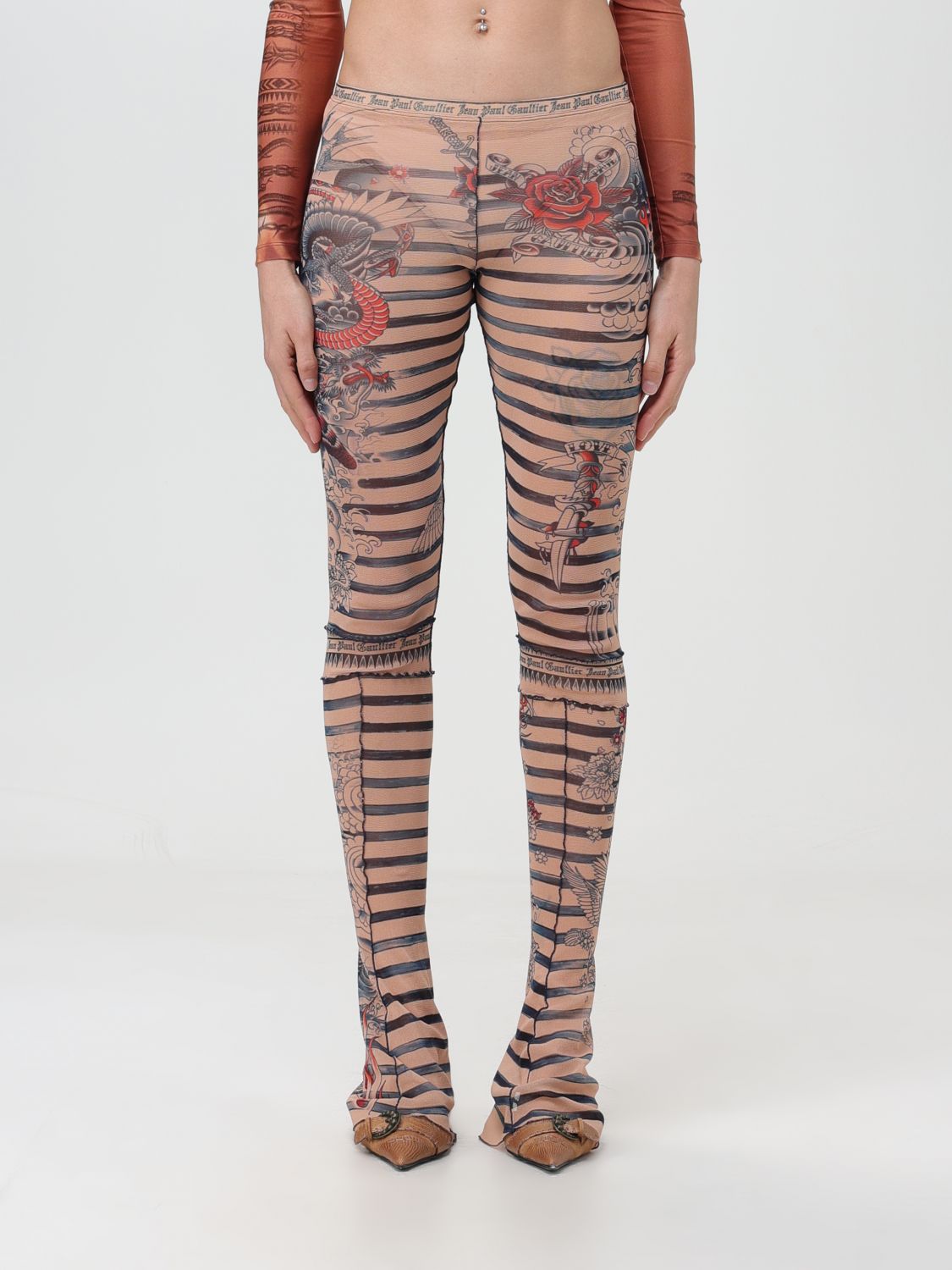 Jean Paul Gaultier Trousers JEAN PAUL GAULTIER Woman colour Multicolor