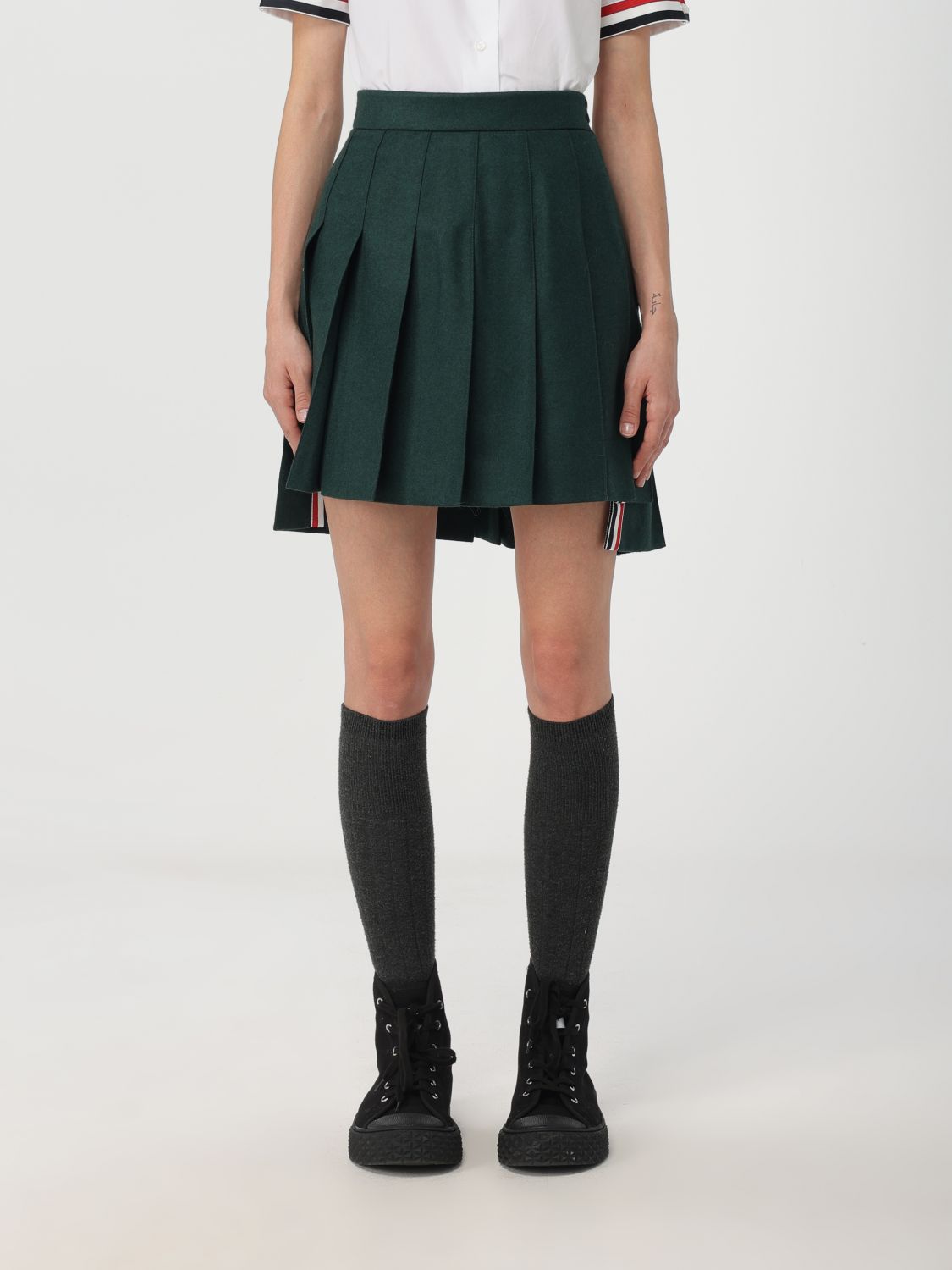 Thom Browne Skirt THOM BROWNE Woman colour Green