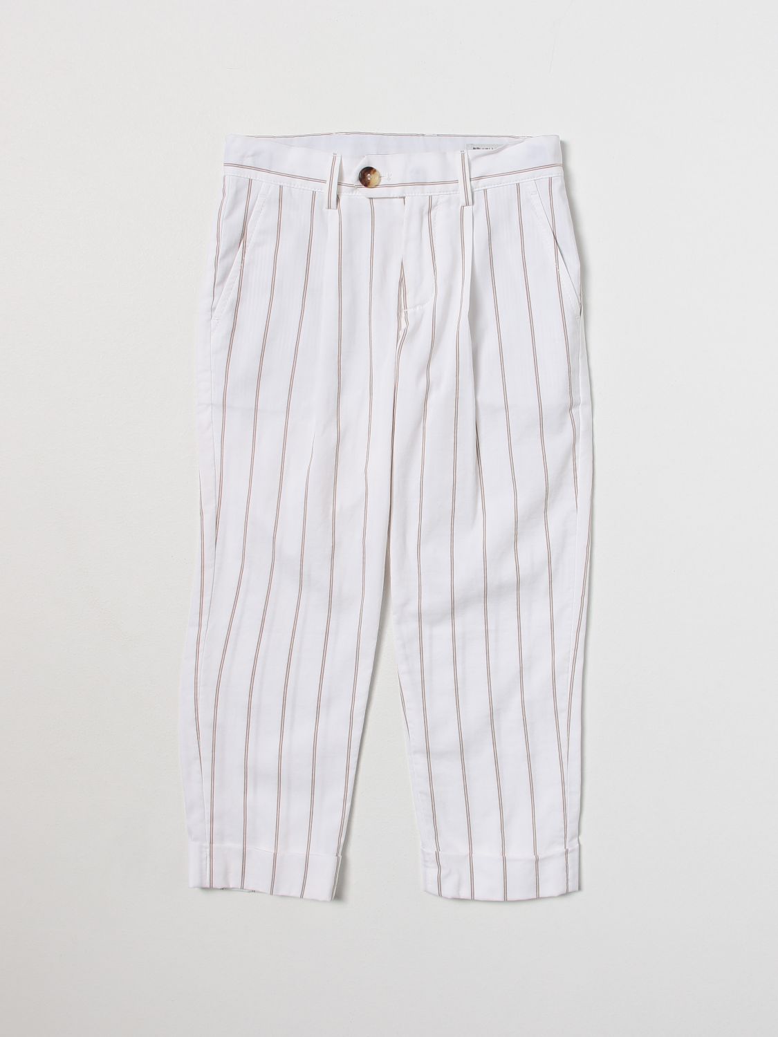 Brunello Cucinelli Trousers BRUNELLO CUCINELLI Kids colour White