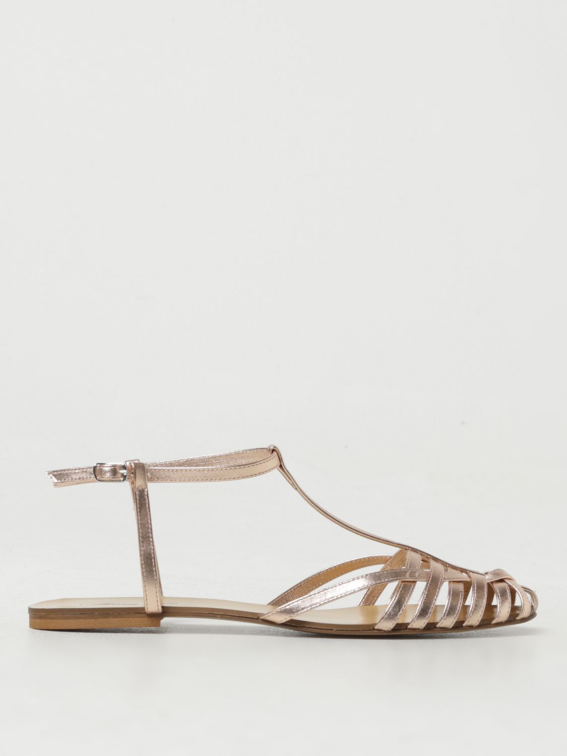 Anna F. Flat Sandals ANNA F. Woman colour Champagne