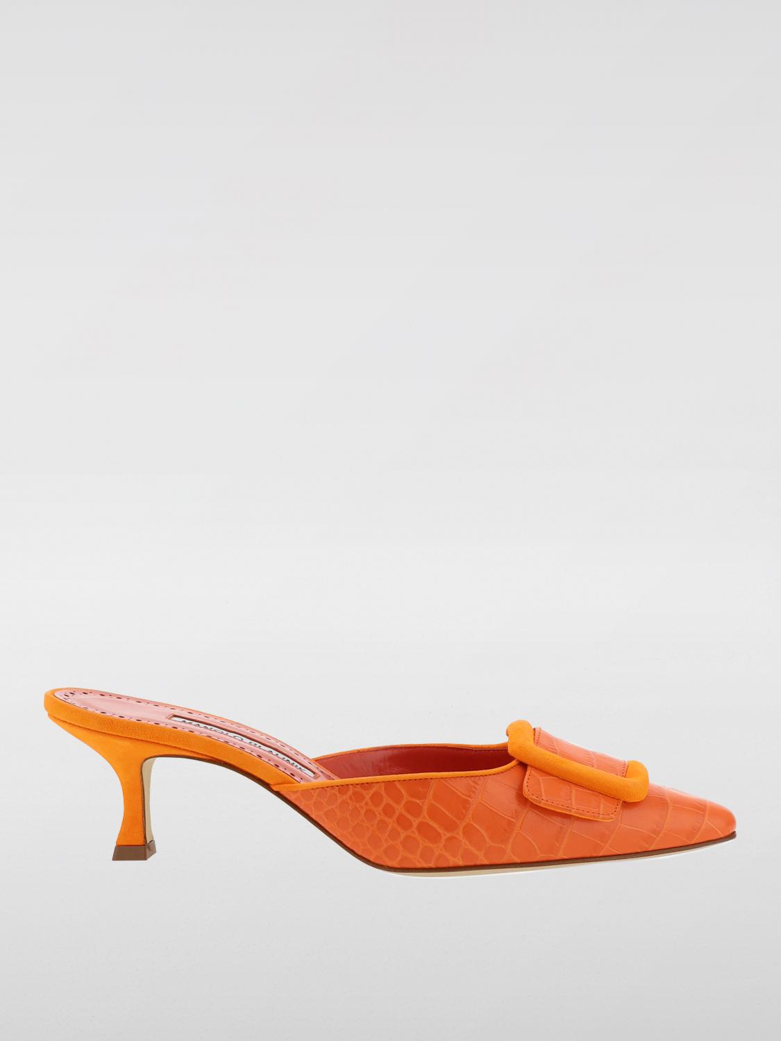 Manolo Blahnik Heeled Sandals MANOLO BLAHNIK Woman color Orange