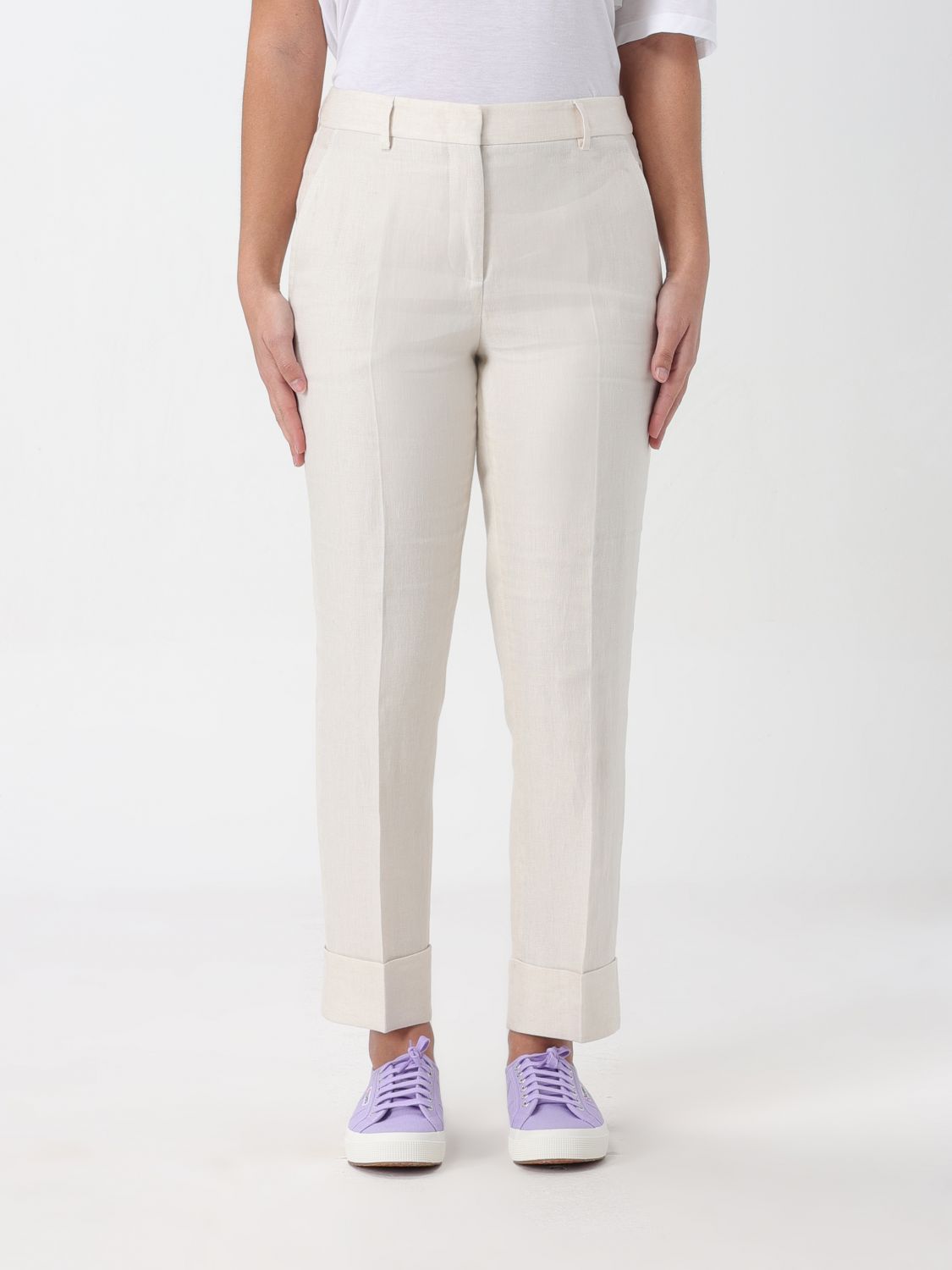 Slowear Trousers SLOWEAR Woman colour Cream