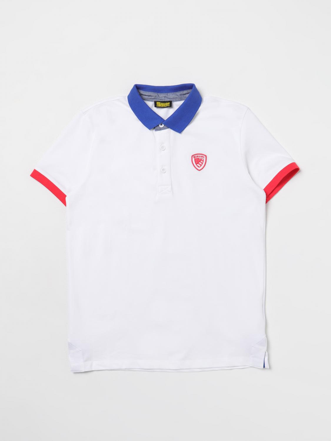 Blauer Polo Shirt BLAUER Kids colour White