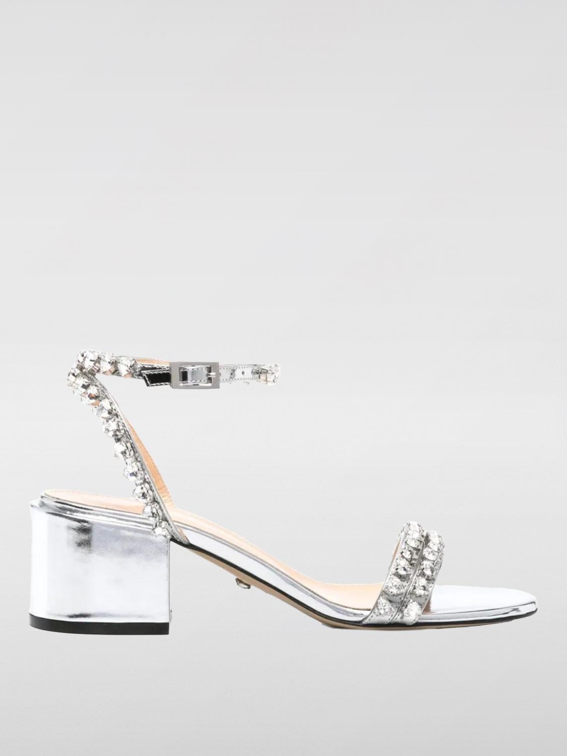 Mach & Mach Heeled Sandals MACH & MACH Woman color Silver