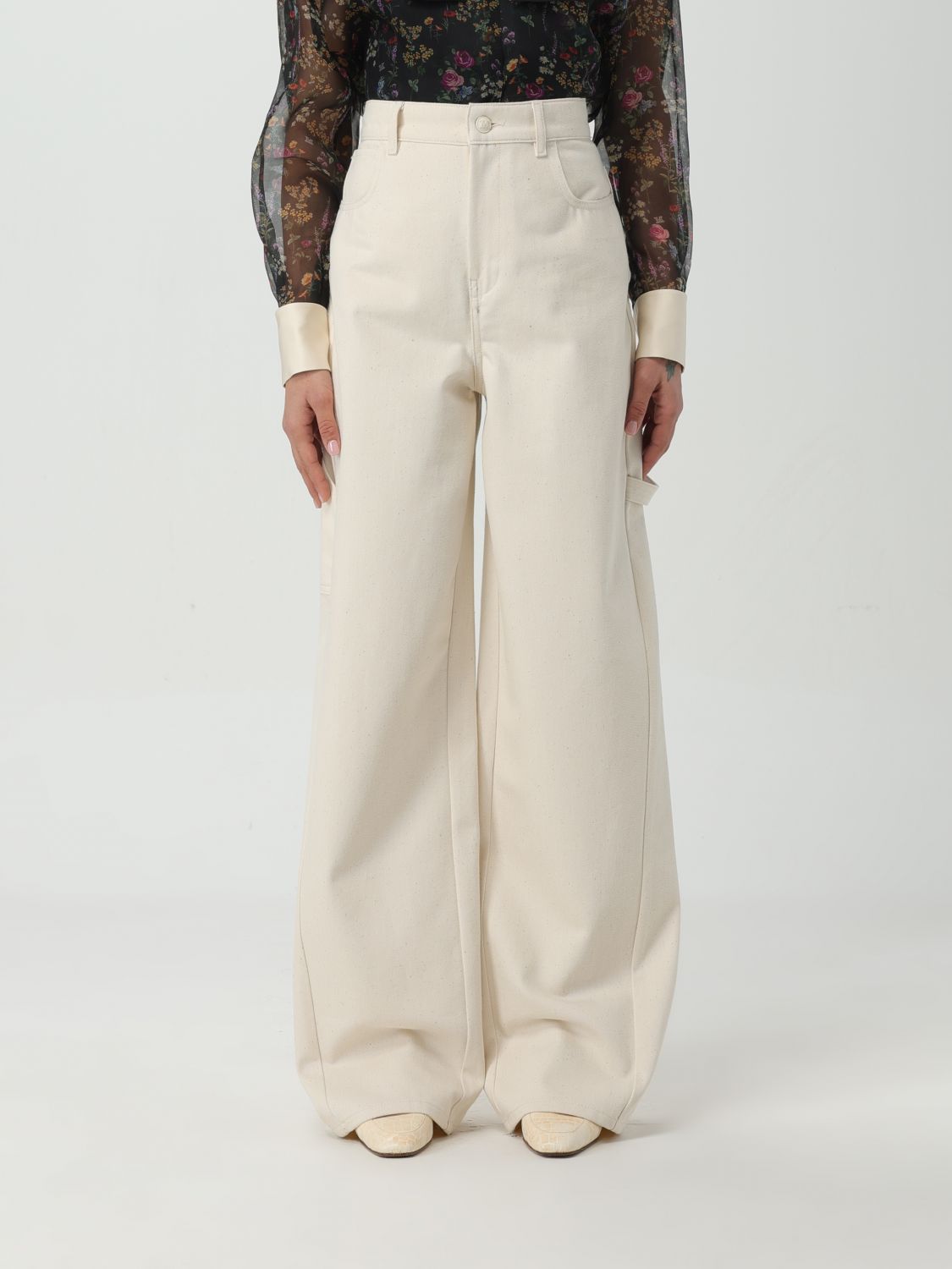 Max Mara Trousers MAX MARA Woman colour White