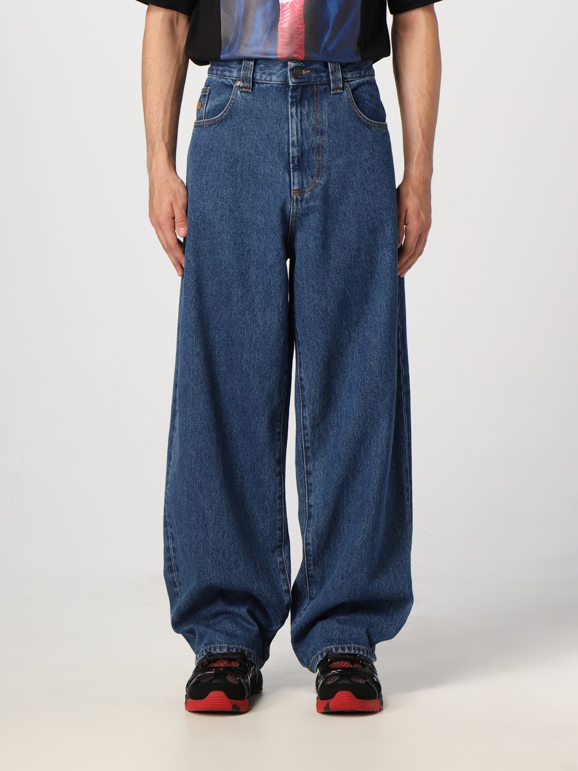 Msgm Jeans MSGM Men colour Gnawed Blue