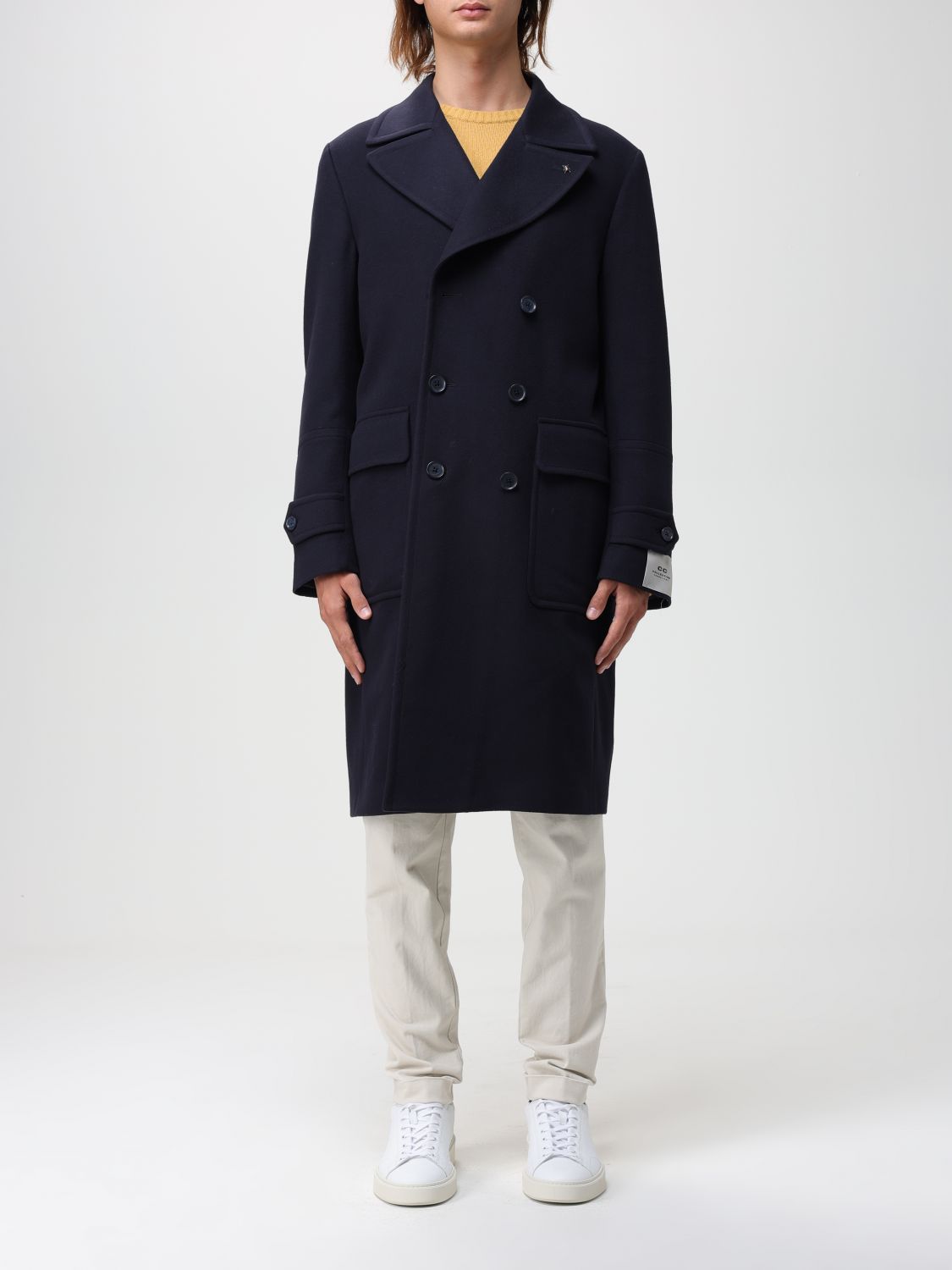 Corneliani Coat CORNELIANI Men colour Blue