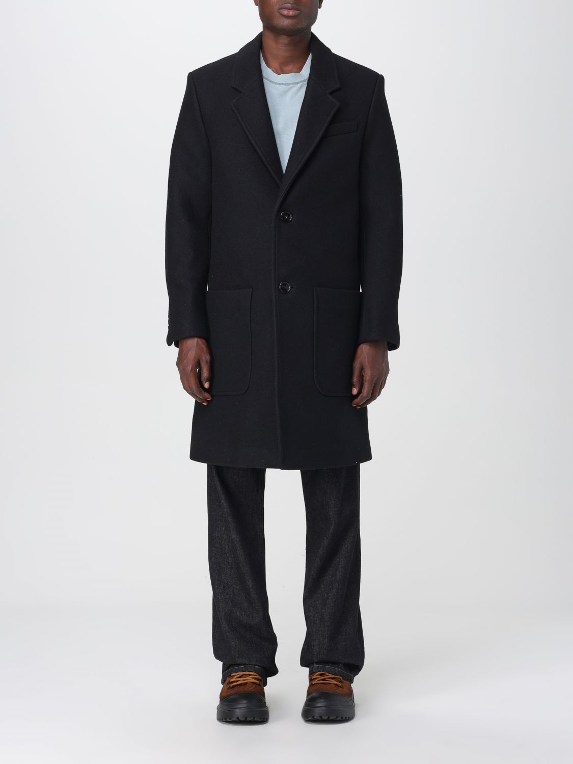 Ami Paris Coat AMI PARIS Men colour Black