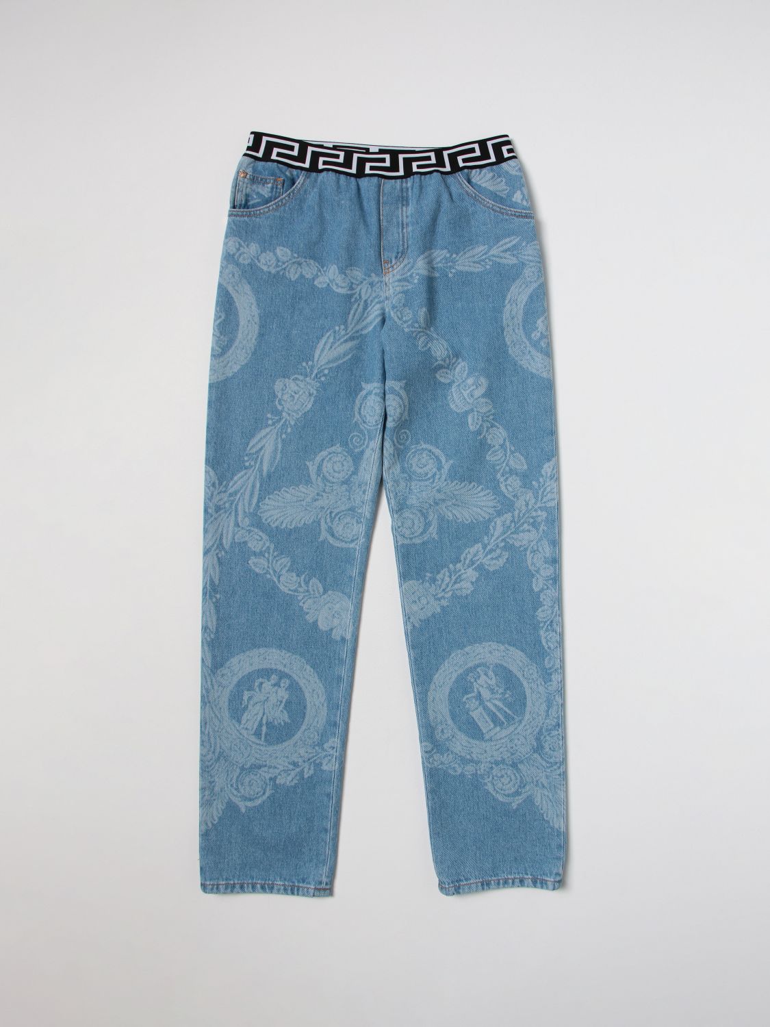 Young Versace Trousers YOUNG VERSACE Kids colour Gnawed Blue