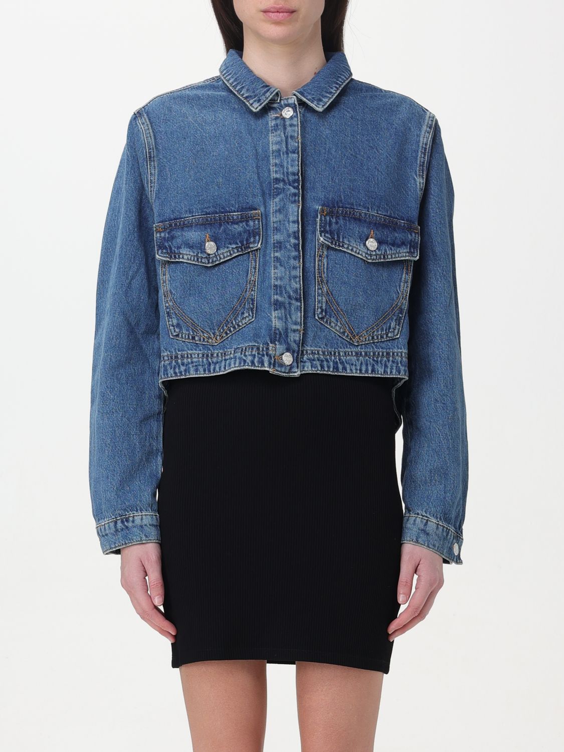 Moschino Jeans Jacket MOSCHINO JEANS Woman colour Denim