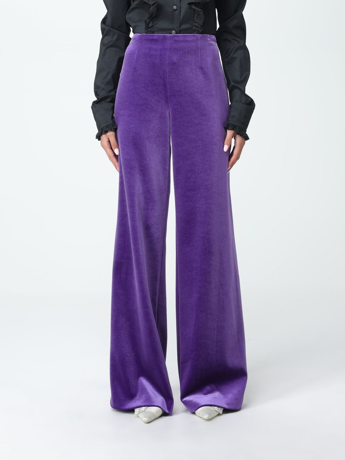 Philosophy Di Lorenzo Serafini Trousers PHILOSOPHY DI LORENZO SERAFINI Woman colour Violet