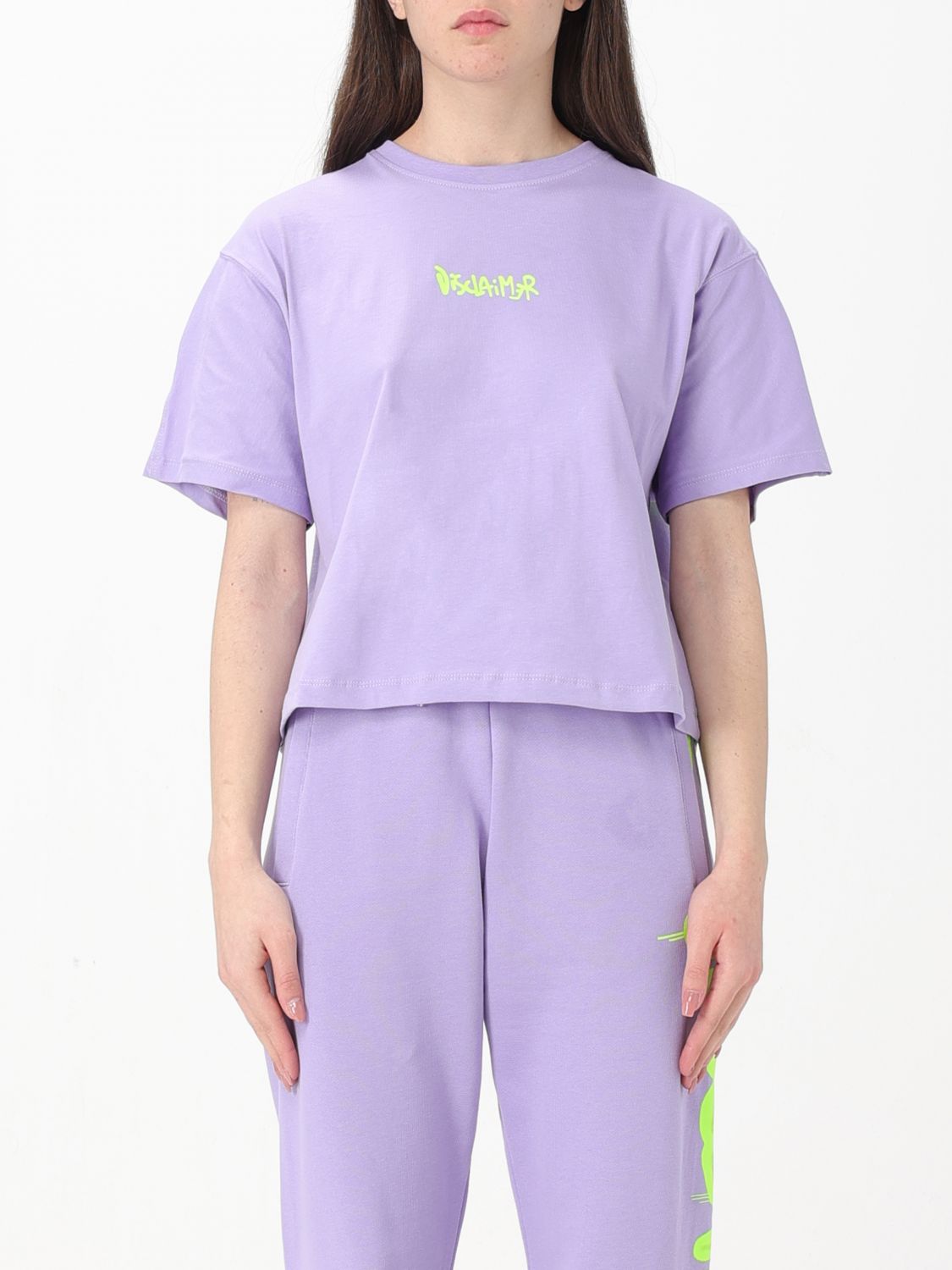 Disclaimer T-Shirt DISCLAIMER Woman colour Lilac