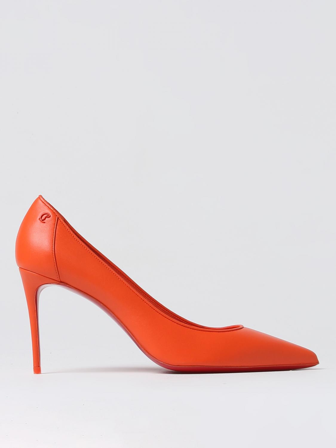 Christian Louboutin High Heel Shoes CHRISTIAN LOUBOUTIN Woman colour Tangerine