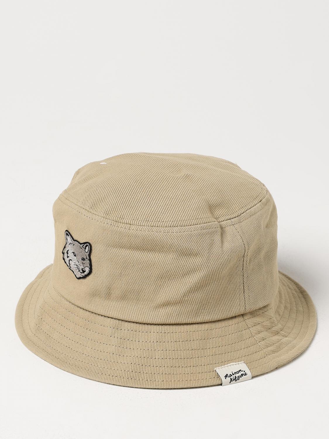 Maison Kitsuné Hat MAISON KITSUNÉ Men colour Beige