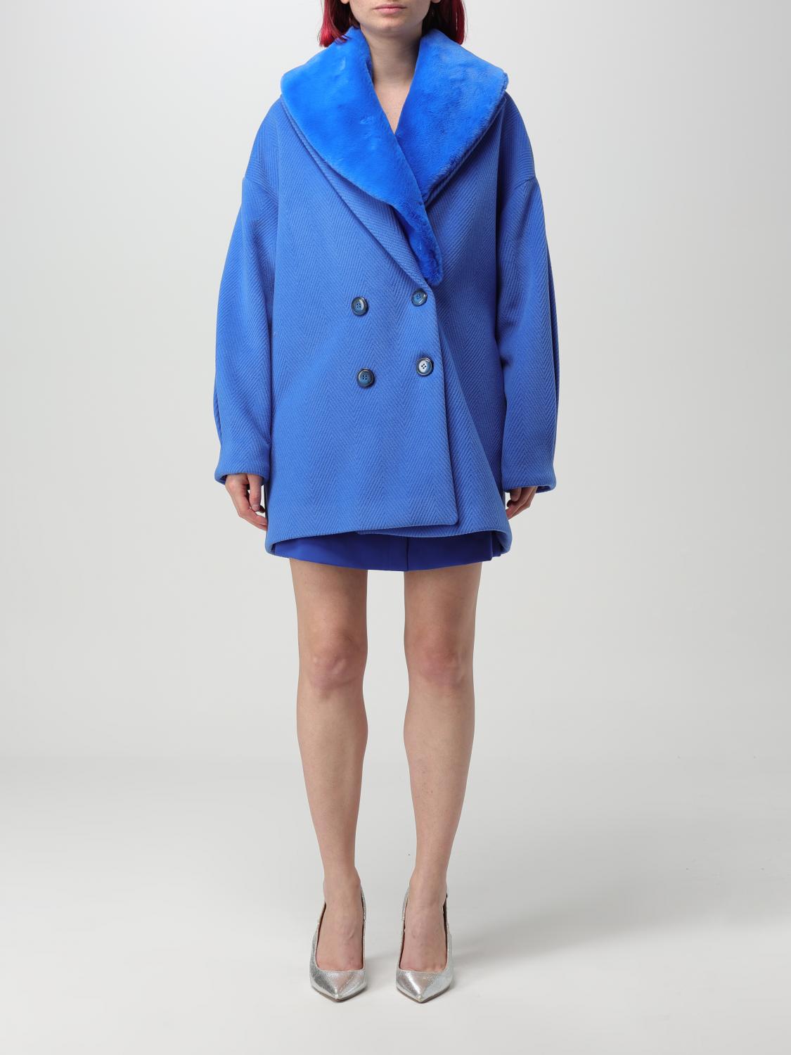 Hanita Coat HANITA Woman colour Gnawed Blue