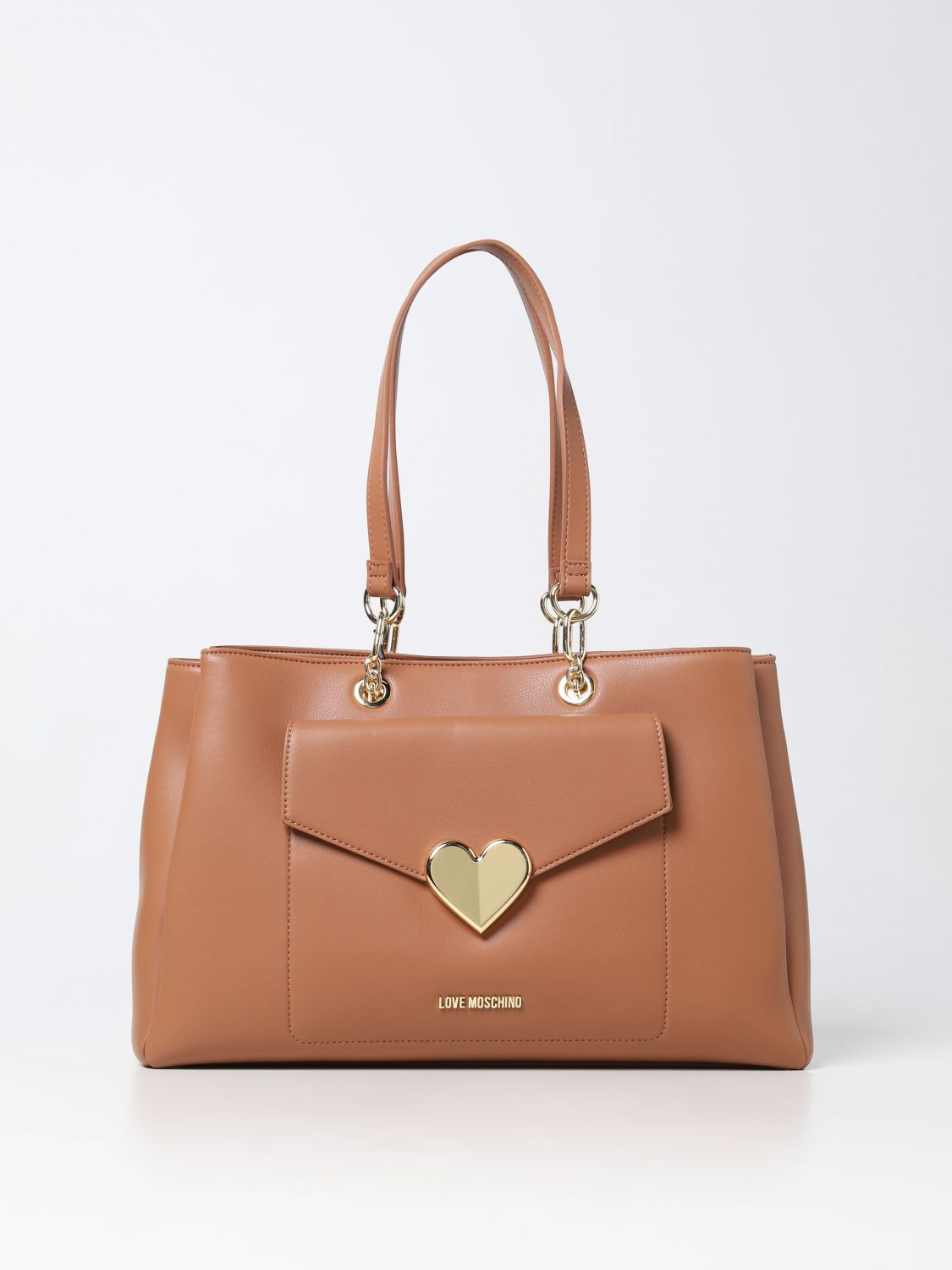 Love Moschino Tote Bags LOVE MOSCHINO Woman colour Camel