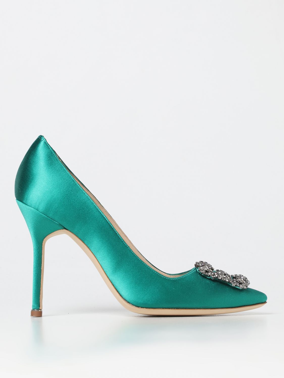 Manolo Blahnik Court Shoes MANOLO BLAHNIK Woman colour Emerald
