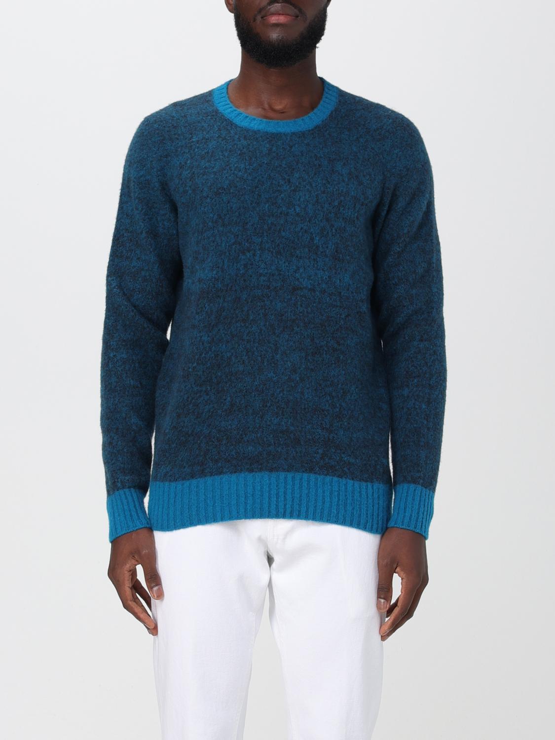 Drumohr Jumper DRUMOHR Men colour Gnawed Blue