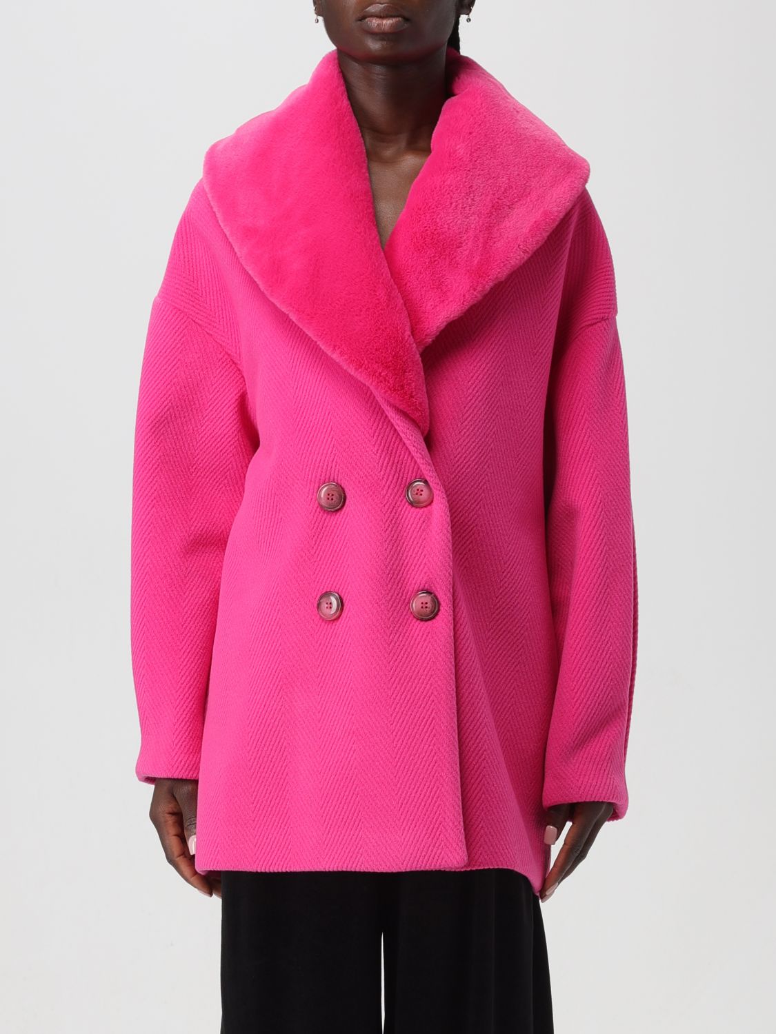 Hanita Coat HANITA Woman colour Fuchsia